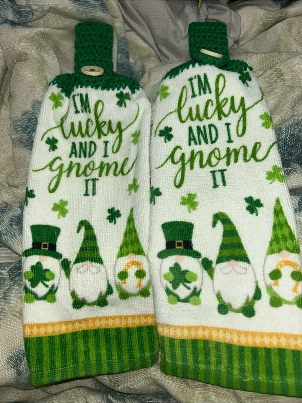 St. Patrick's Day Gnome Kitchen Towel Set